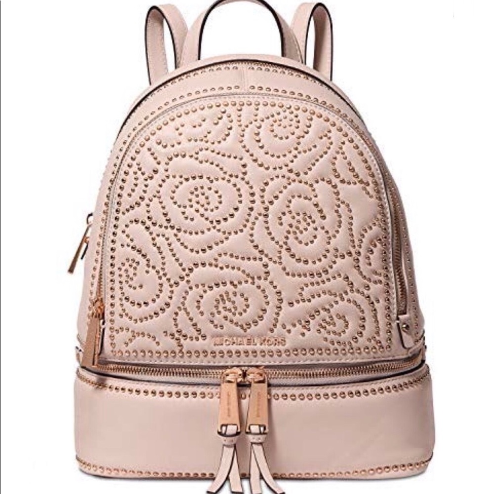 1 LEFT!!! RARE Michael Kors Rhea Studded Backpack - Picture 1 of 8